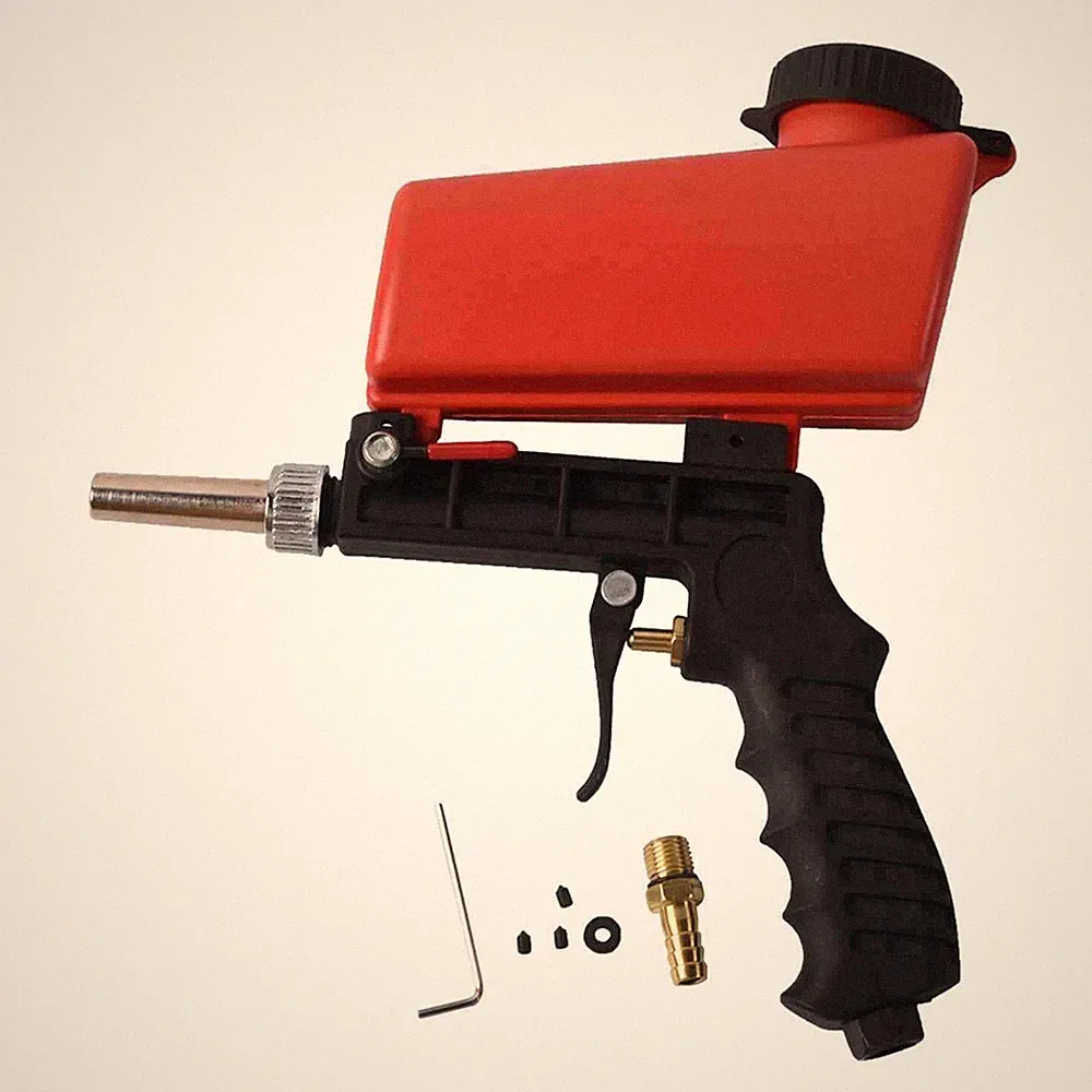 1/4"Air Sandblasting Gun Spray Tool for Air Compressor Remove Paint Stains