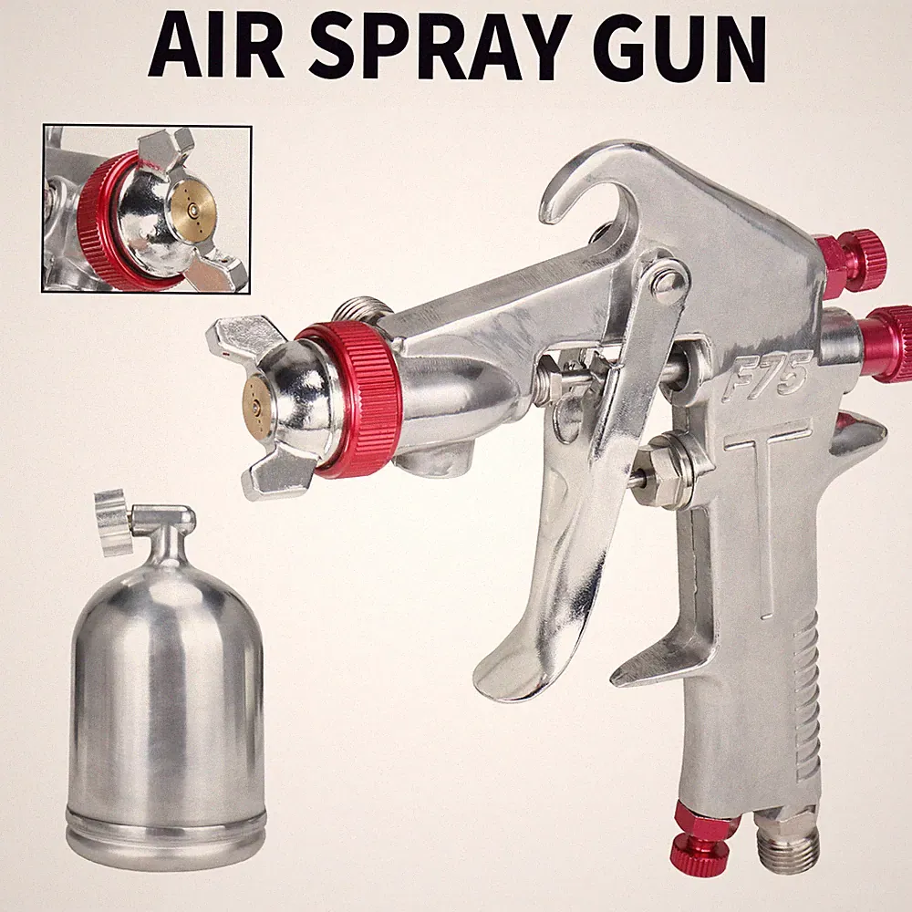 1.5mm Nozzle HVLP Auto Paint Air Spray Gun Sets For Car Repair Compressor Tool