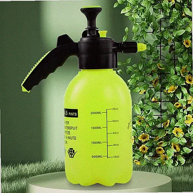 2L Garden Hand Pump Sprayer Portable Pressure Spray Bottle Water Weed Chemical