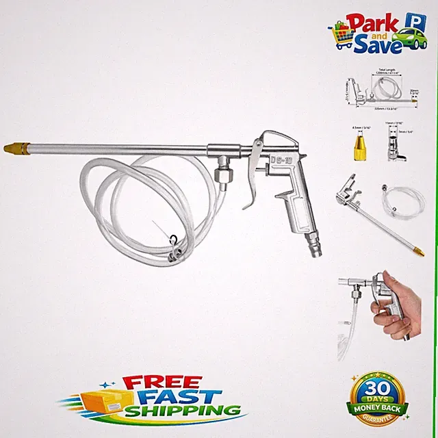 Durable 1/4" Air Compressor Spray Gun - Ideal for Kerosene & Solvents