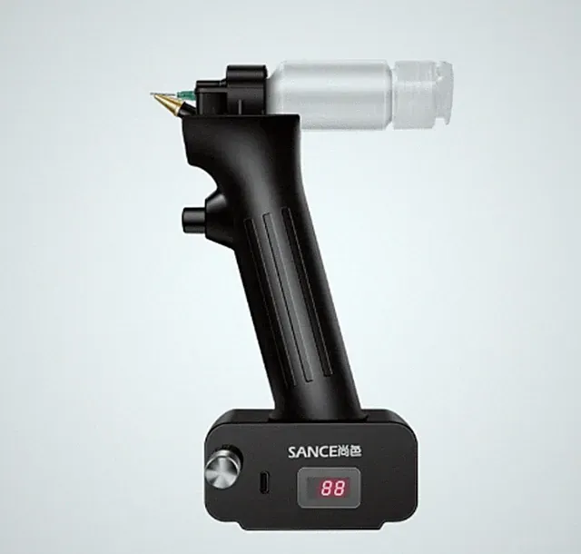 Electric Airbrush Air Compressor Touch-Up Spray Gun Ceramic Glazing Tool