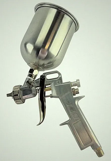 Gravity Feed Air Paint Spray Gun 600ml High-Pressure Automotive Sprayer