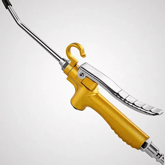 High Volume Industrial Air Blow Gun with Rubber Guard Air Flow Nozzle, Profes...