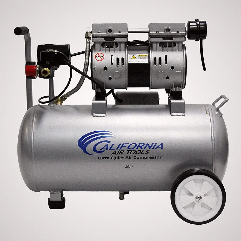 Ir Tools 8010 1.0 Hp Ultra Quiet And Oilfree Air Compressor 8 Gallon Steel Tank