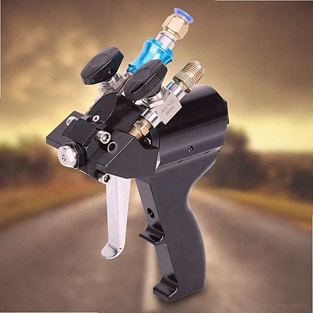 Polyurethane Spray Gun Portable Self Cleaning P2 Air Purge Spraying Gun 35mpa