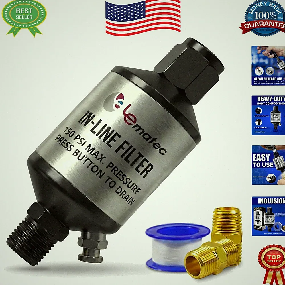 Universal Fit Air Dryer & Inline Moisture Remover for Efficient Tool Performance
